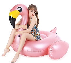 Jasonwell Giant Inflatable Flamingo Pool Float with Fast Valves Summer Beach Swimming Pool Party Lou