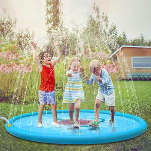 Jasonwell Sprinkle & Splash Play Mat 68" Sprinkler for Kids Outdoor Water Toys Fun for Toddlers Boys