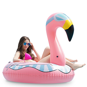 Jasonwell Flamingo Inflatable Snow Tube Pool Tube Float
